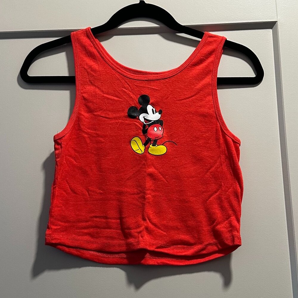 Red Mickey Mouse Tank Top